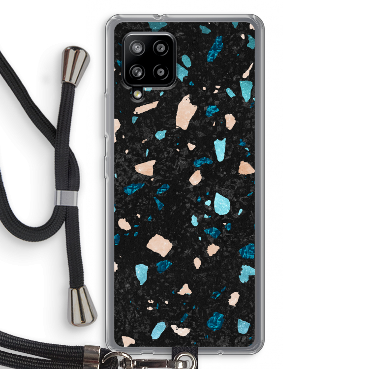 Terrazzo N°11: Samsung Galaxy A42 5G Transparant Hoesje met koord