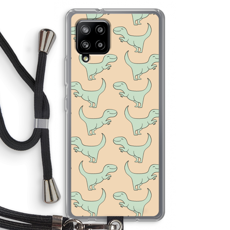 Dinos: Samsung Galaxy A42 5G Transparant Hoesje met koord
