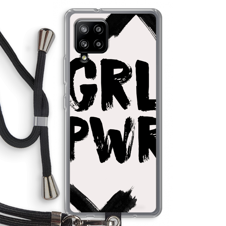 Girl Power #2: Samsung Galaxy A42 5G Transparant Hoesje met koord