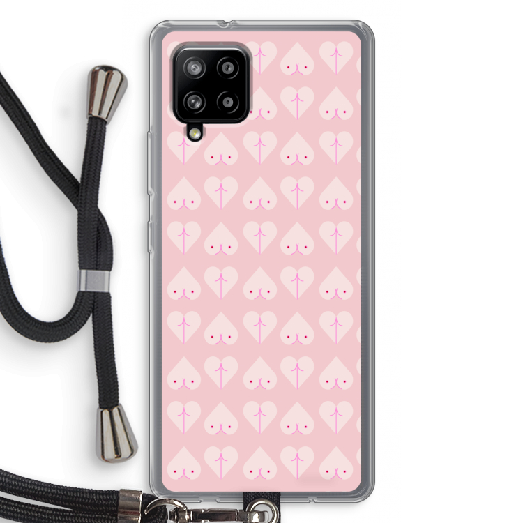 Ass 'n Titties: Samsung Galaxy A42 5G Transparant Hoesje met koord