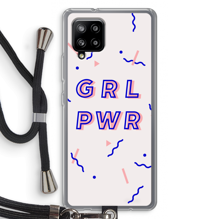 GRL PWR: Samsung Galaxy A42 5G Transparant Hoesje met koord