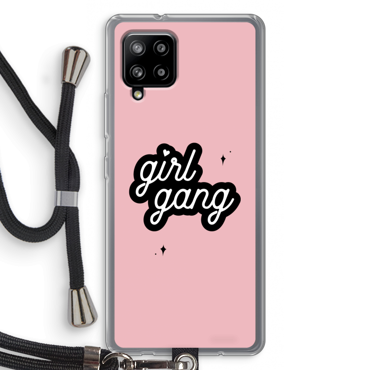 Girl Gang: Samsung Galaxy A42 5G Transparant Hoesje met koord