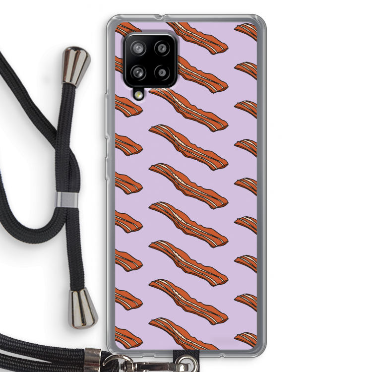 Bacon to my eggs #2: Samsung Galaxy A42 5G Transparant Hoesje met koord