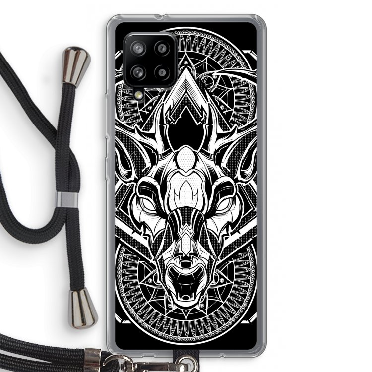 Oh Deer: Samsung Galaxy A42 5G Transparant Hoesje met koord