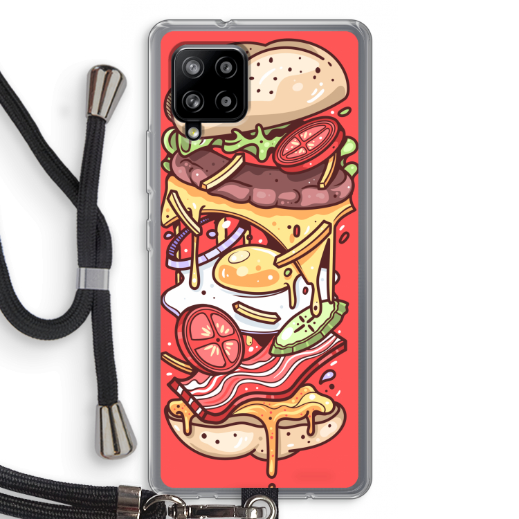 Diet Coke Please: Samsung Galaxy A42 5G Transparant Hoesje met koord