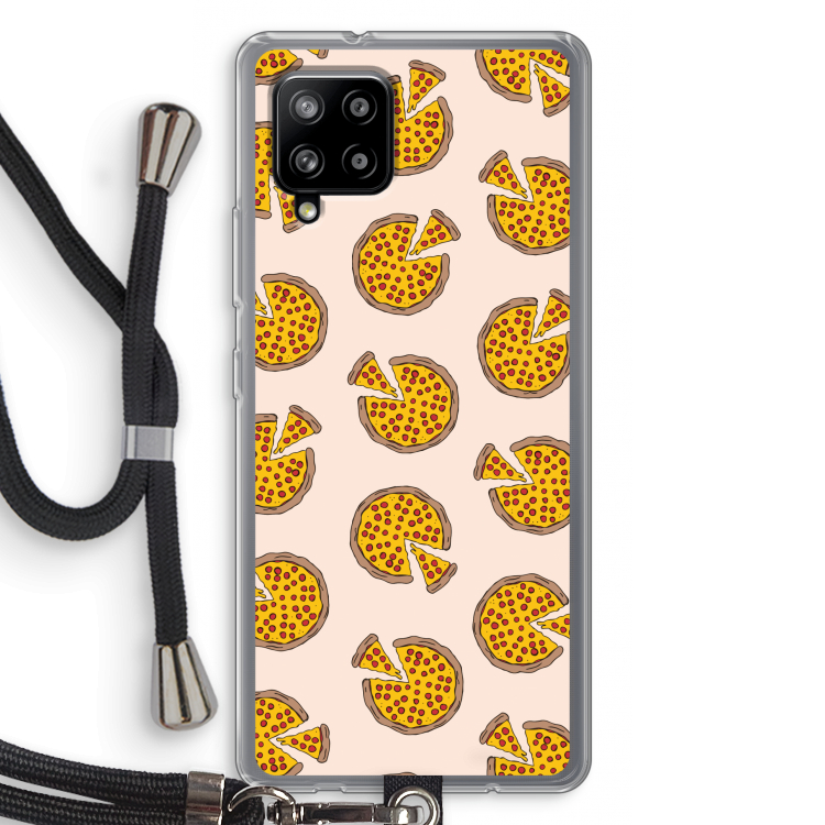 You Had Me At Pizza: Samsung Galaxy A42 5G Transparant Hoesje met koord