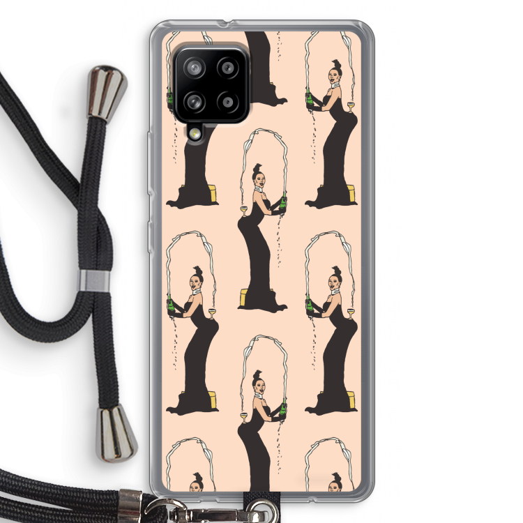 Pop Some Kim: Samsung Galaxy A42 5G Transparant Hoesje met koord