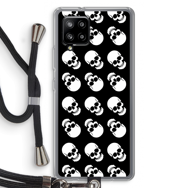 Musketon Skulls: Samsung Galaxy A42 5G Transparant Hoesje met koord