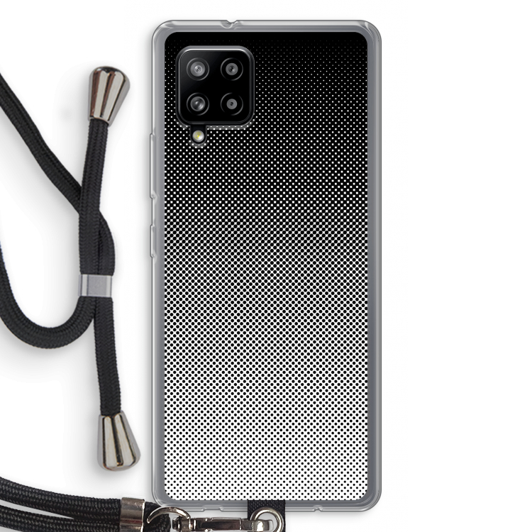 Musketon Halftone: Samsung Galaxy A42 5G Transparant Hoesje met koord