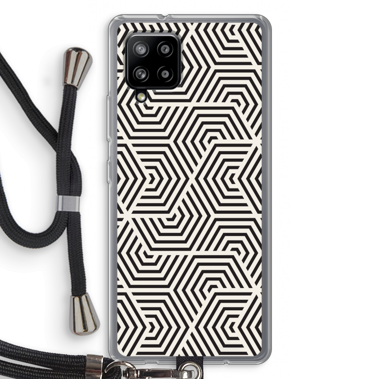 Magic pattern: Samsung Galaxy A42 5G Transparant Hoesje met koord