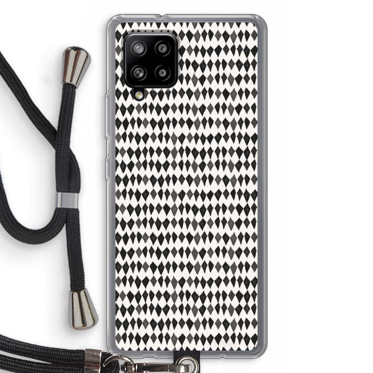 Crazy shapes: Samsung Galaxy A42 5G Transparant Hoesje met koord