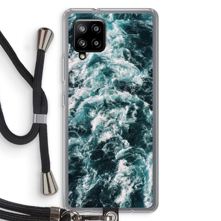 Zee golf: Samsung Galaxy A42 5G Transparant Hoesje met koord