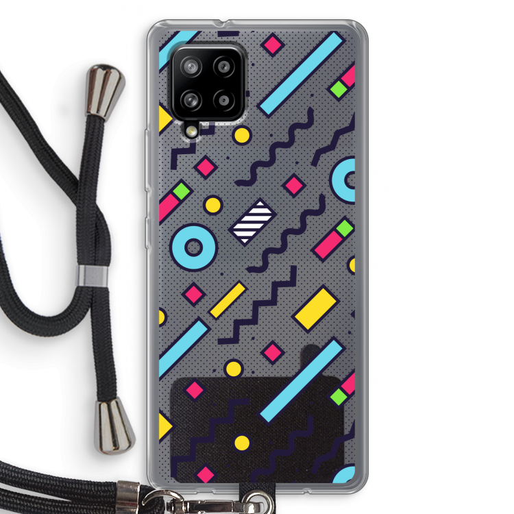 8-bit N°8: Samsung Galaxy A42 5G Transparant Hoesje met koord
