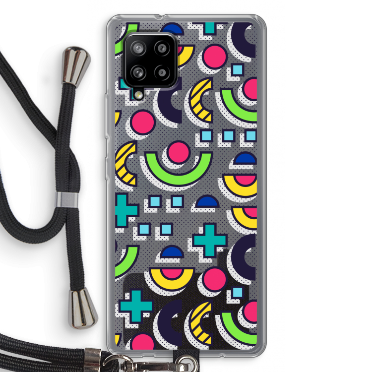 8-bit N°6: Samsung Galaxy A42 5G Transparant Hoesje met koord