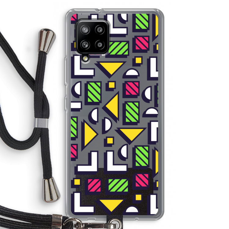 8-bit N°4: Samsung Galaxy A42 5G Transparant Hoesje met koord