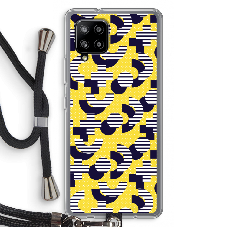 8-bit N°3: Samsung Galaxy A42 5G Transparant Hoesje met koord