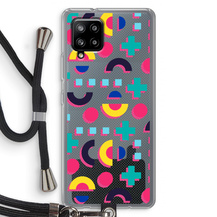8-bit N°2: Samsung Galaxy A42 5G Transparant Hoesje met koord