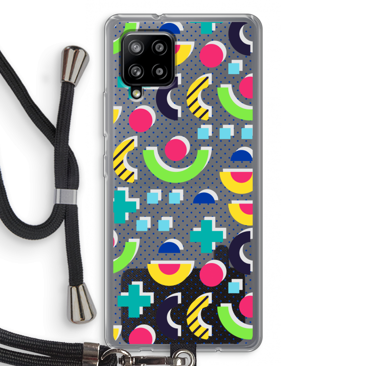 8-bit N°1: Samsung Galaxy A42 5G Transparant Hoesje met koord