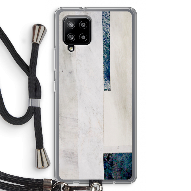 Meet you there: Samsung Galaxy A42 5G Transparant Hoesje met koord