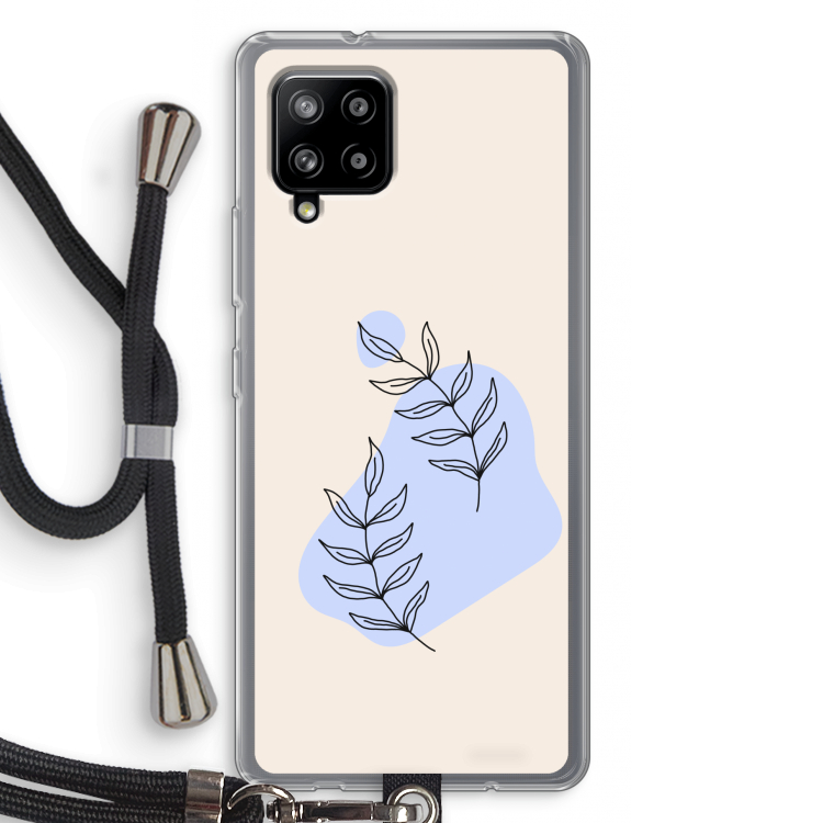 Leaf me if you can: Samsung Galaxy A42 5G Transparant Hoesje met koord