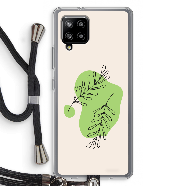 Beleaf in you: Samsung Galaxy A42 5G Transparant Hoesje met koord