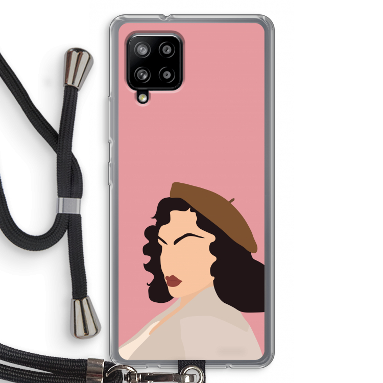 Confidence: Samsung Galaxy A42 5G Transparant Hoesje met koord