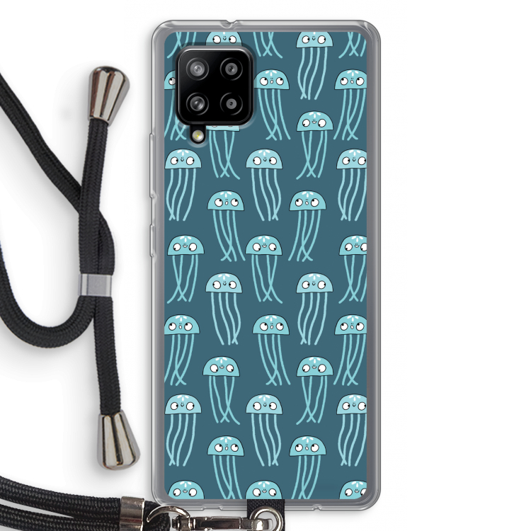 Kwallie: Samsung Galaxy A42 5G Transparant Hoesje met koord