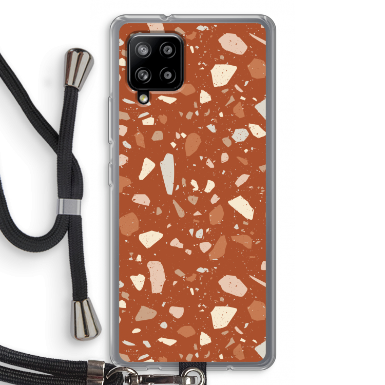 Terrazzo N°22: Samsung Galaxy A42 5G Transparant Hoesje met koord