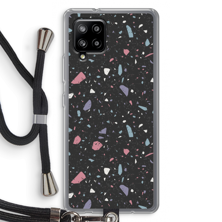 Terrazzo N°16: Samsung Galaxy A42 5G Transparant Hoesje met koord