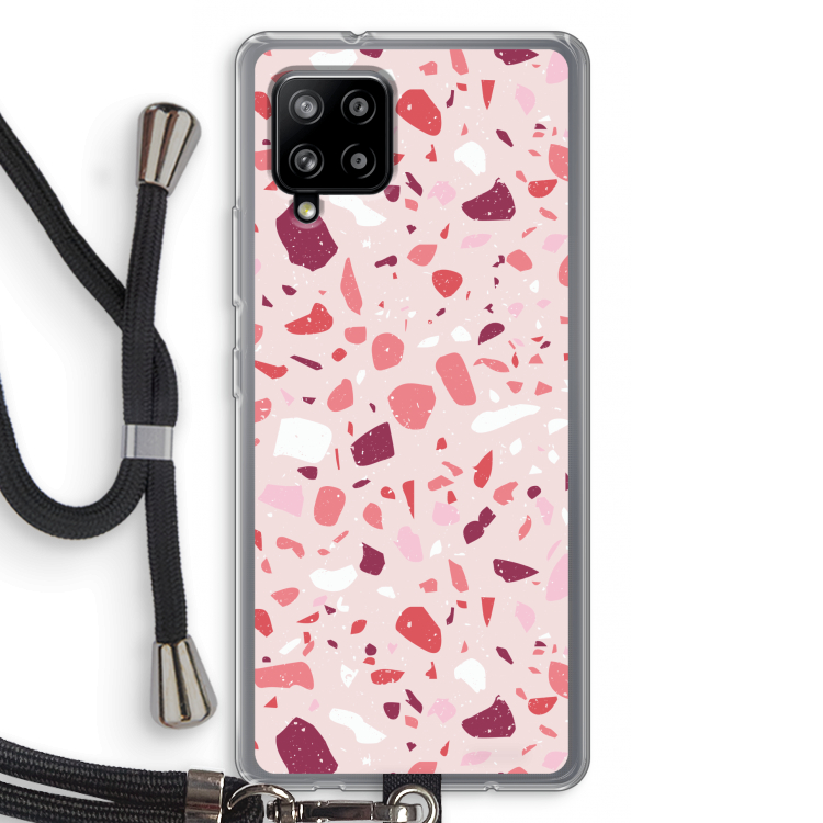 Terrazzo N°15: Samsung Galaxy A42 5G Transparant Hoesje met koord