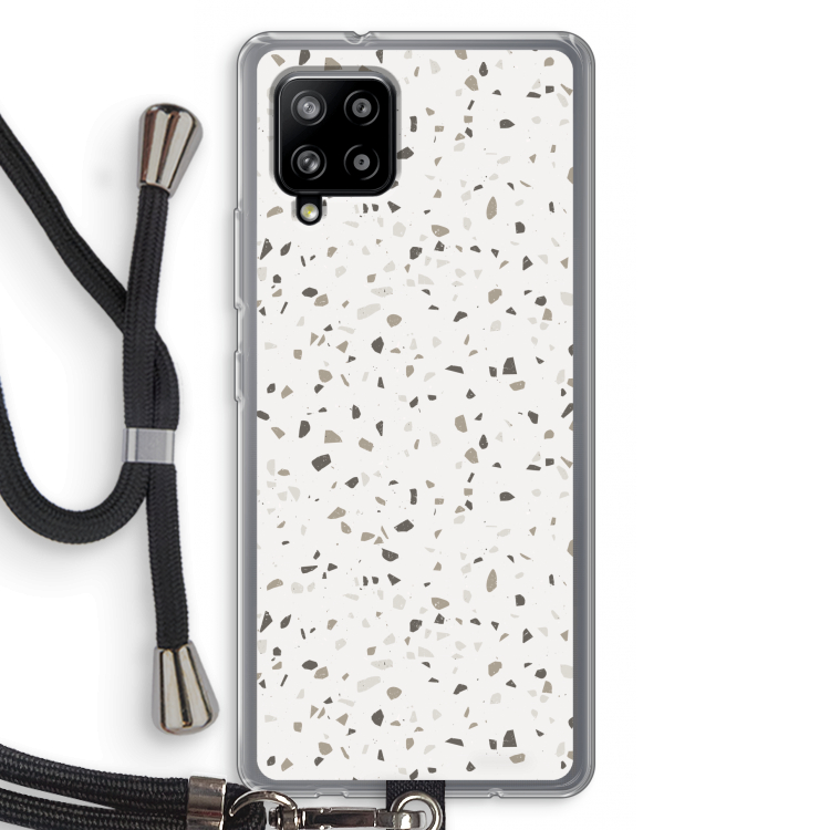 Terrazzo N°14: Samsung Galaxy A42 5G Transparant Hoesje met koord