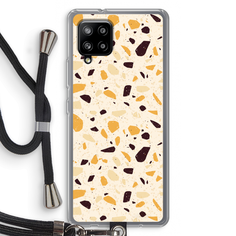 Terrazzo N°13: Samsung Galaxy A42 5G Transparant Hoesje met koord