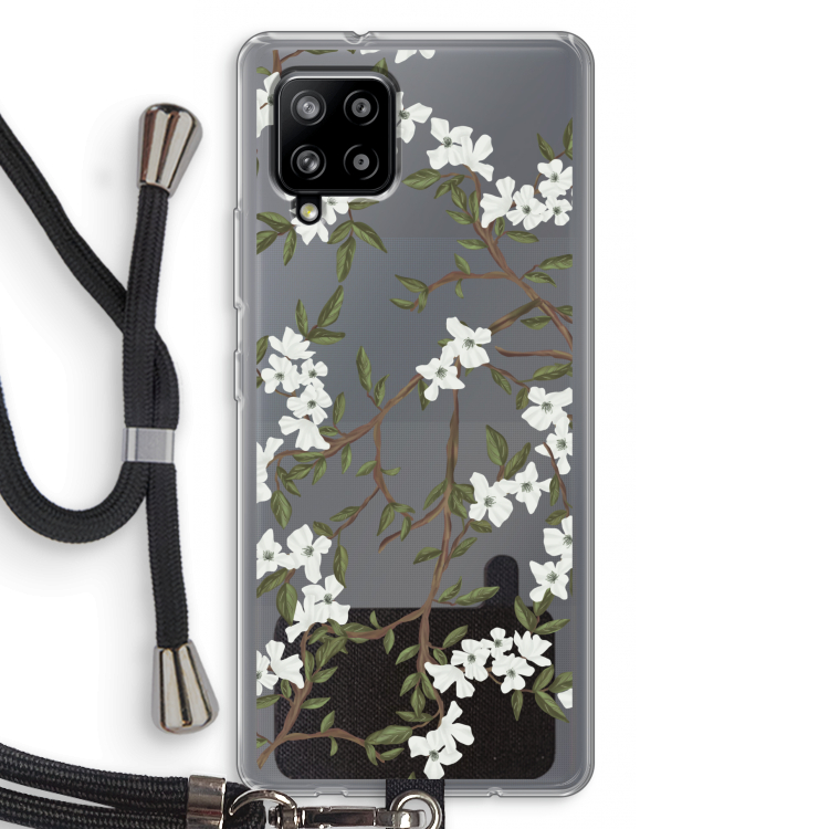 Blossoming spring: Samsung Galaxy A42 5G Transparant Hoesje met koord