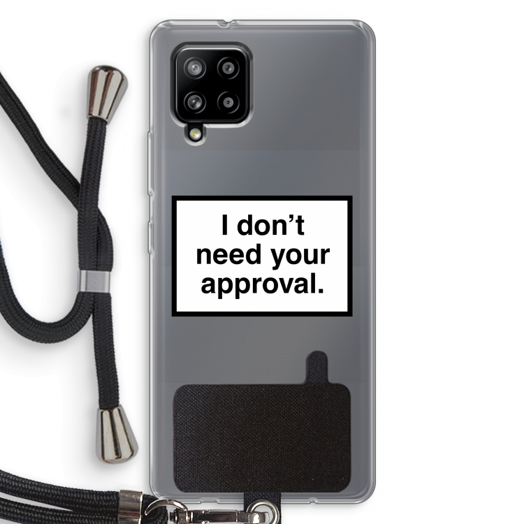 Don't need approval: Samsung Galaxy A42 5G Transparant Hoesje met koord