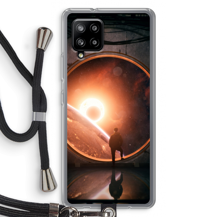 Ephemeral: Samsung Galaxy A42 5G Transparant Hoesje met koord