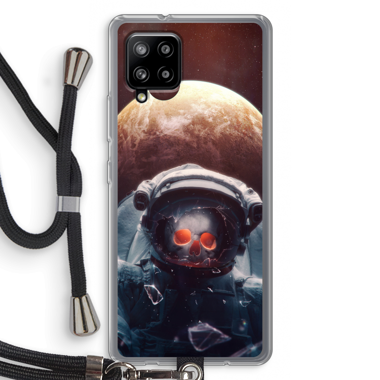 Voyager: Samsung Galaxy A42 5G Transparant Hoesje met koord