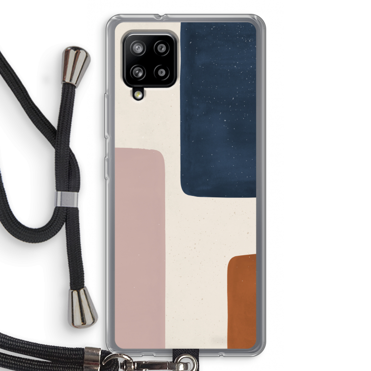 Geo #5: Samsung Galaxy A42 5G Transparant Hoesje met koord