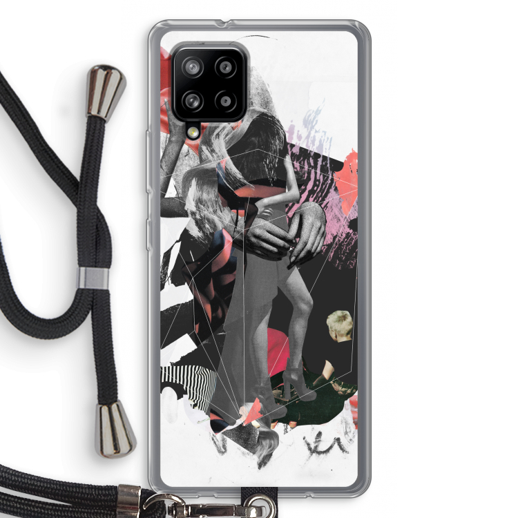 Dissimulation du réel: Samsung Galaxy A42 5G Transparant Hoesje met koord