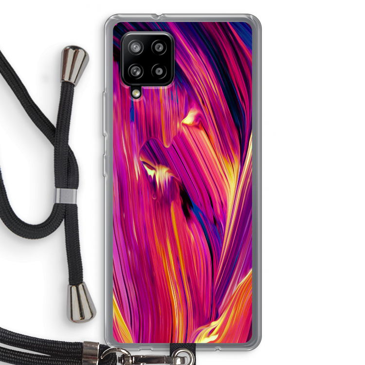 Phoenix: Samsung Galaxy A42 5G Transparant Hoesje met koord