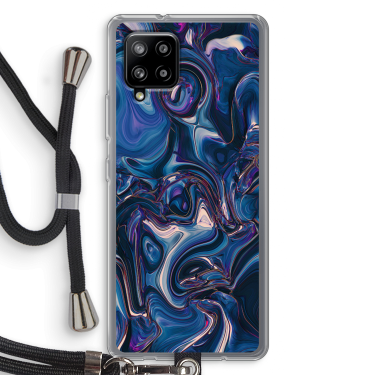Mirrored Mirage: Samsung Galaxy A42 5G Transparant Hoesje met koord