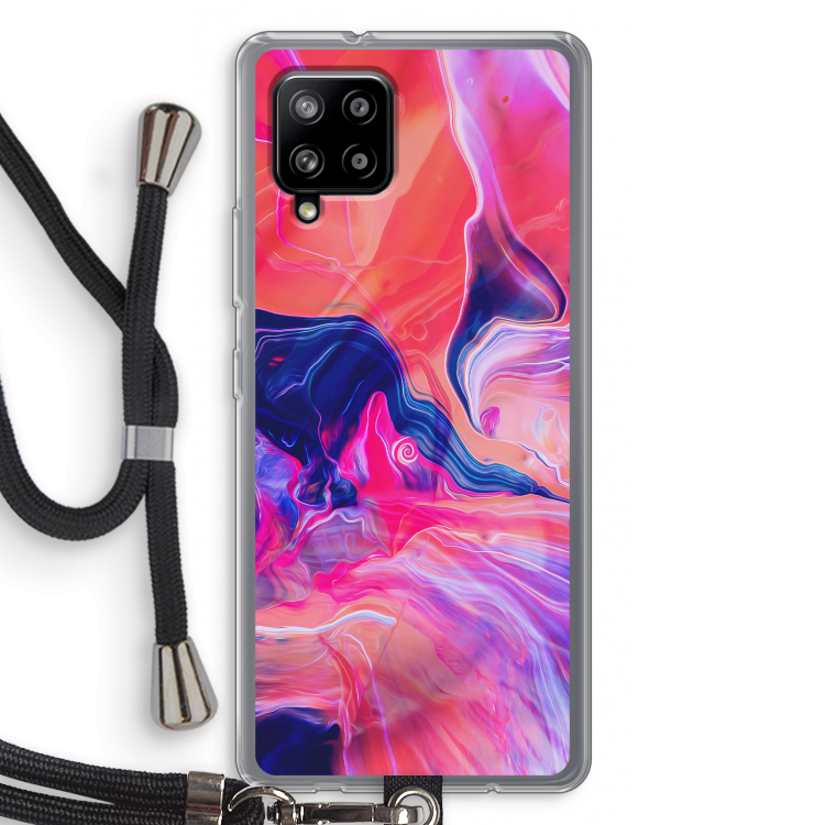 Earth And Ocean: Samsung Galaxy A42 5G Transparant Hoesje met koord