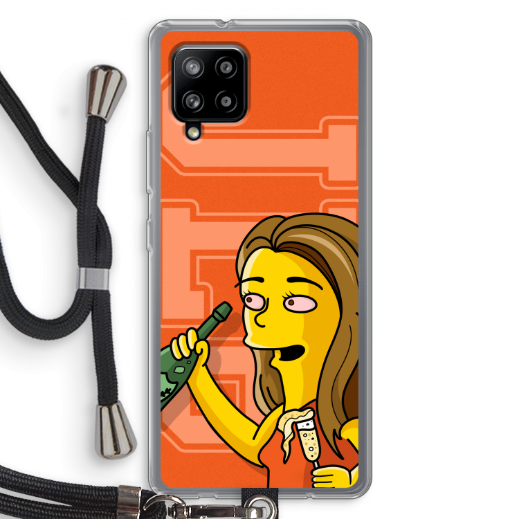 Jamie Lee Simpson: Samsung Galaxy A42 5G Transparant Hoesje met koord