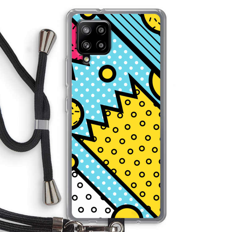 Pop Art #1: Samsung Galaxy A42 5G Transparant Hoesje met koord