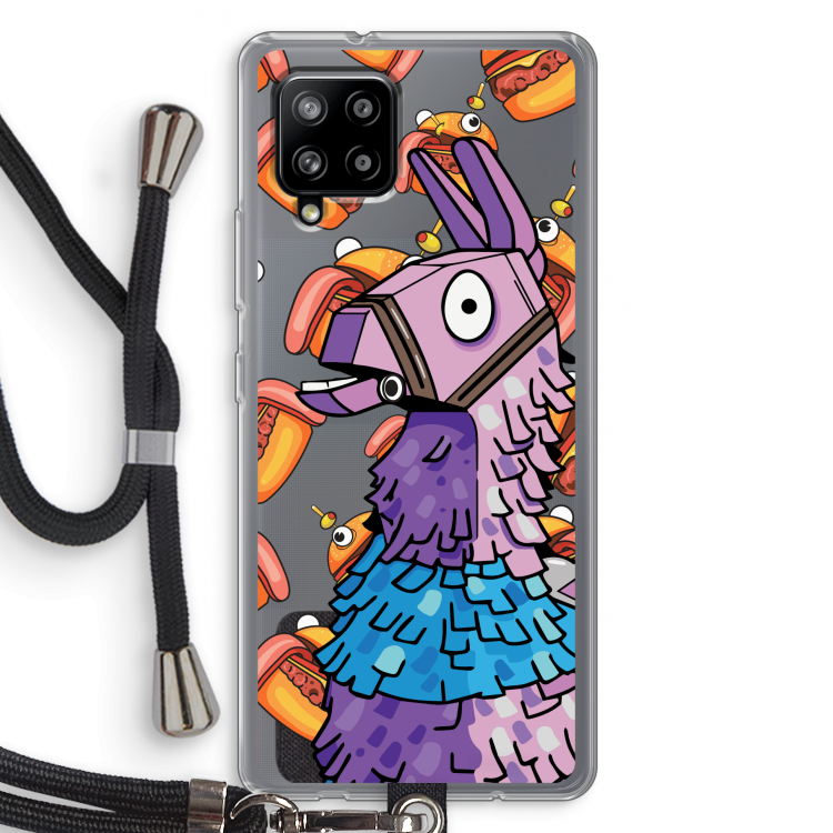Loot Burger: Samsung Galaxy A42 5G Transparant Hoesje met koord