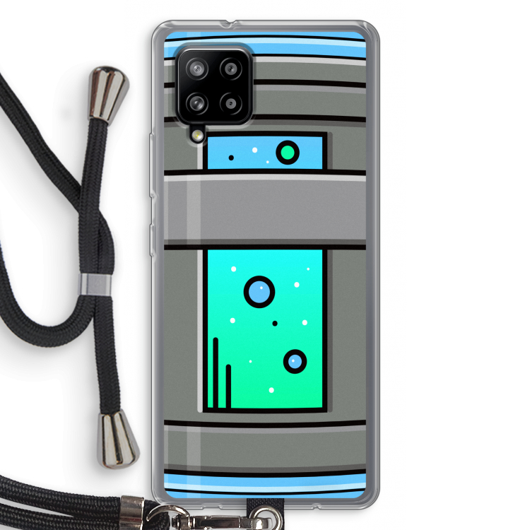 Chug Bottle: Samsung Galaxy A42 5G Transparant Hoesje met koord