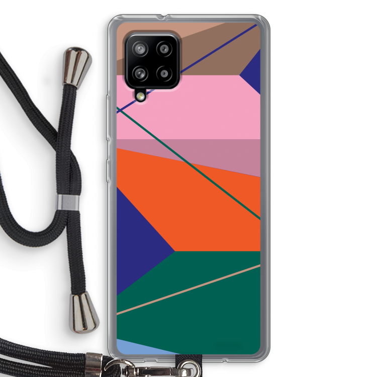 Gestalte 1: Samsung Galaxy A42 5G Transparant Hoesje met koord
