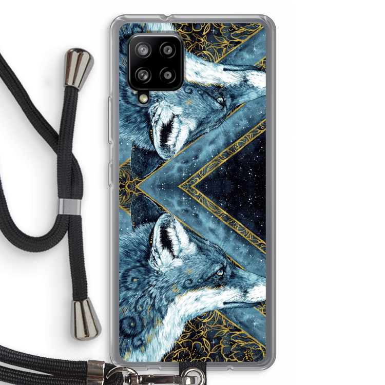 Golden Fox: Samsung Galaxy A42 5G Transparant Hoesje met koord