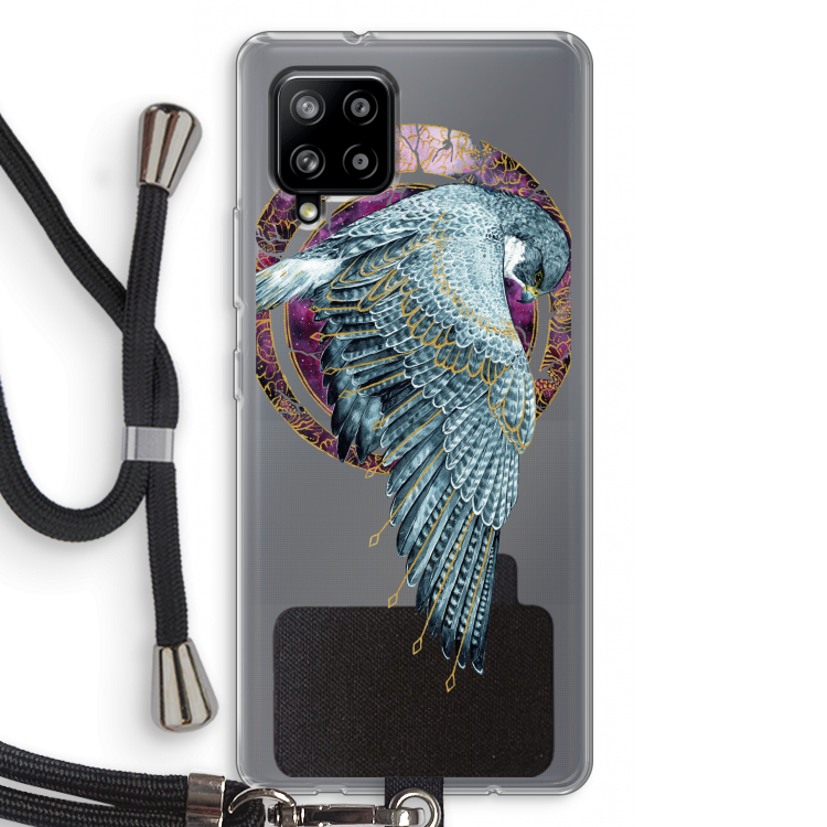 Golden Falcon: Samsung Galaxy A42 5G Transparant Hoesje met koord