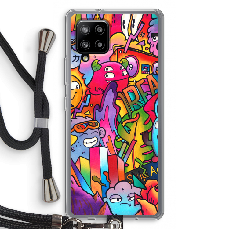 Dreams: Samsung Galaxy A42 5G Transparant Hoesje met koord