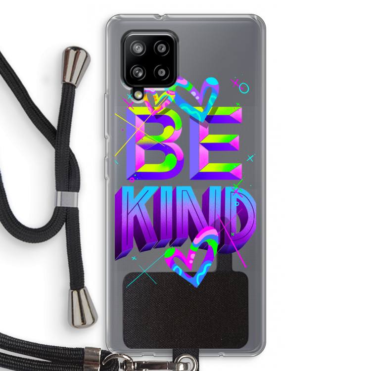 Be Kind: Samsung Galaxy A42 5G Transparant Hoesje met koord